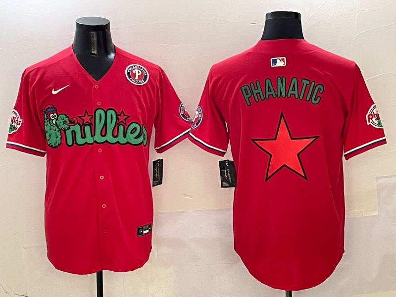 Men Philadelphia Phillies Blank Red three generations Joint Name 2025 Nike MLB Jersey style 17->philadelphia phillies->MLB Jersey